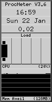 The main ProcMeter Window (GTK1)