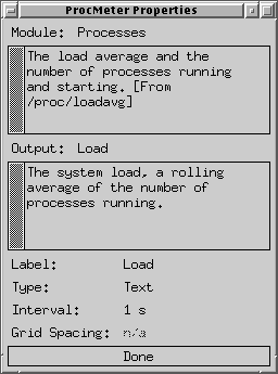 The properties dialog (Athena)