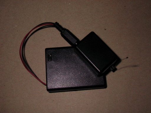 Box with battery pack